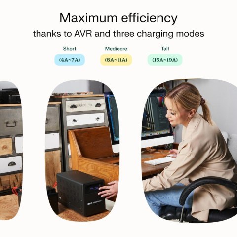 Zasilacz awaryjny UPS AVR PowerCore 800W/1200VA 12VDC Zasilacz awaryjny UPS AVR PowerCore 800W/1200VA 12VDC
