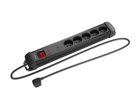 Listwa zasilająca 5.0m 5x230 cz SP1-05E-0500-BK Listwa zasilająca 5.0m 5x230 cz SP1-05E-0500-BK