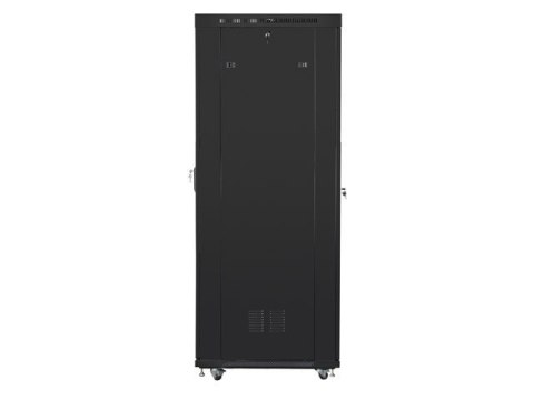 Szafa instalacyjna rack stojąca 19 cali 37U 800x1000 czarna drzwi perforowane LCD ( Flat pack) Szafa instalacyjna rack stojąca 19 cali 37U 800x1000 czarna drzwi perforowane LCD ( Flat pack)