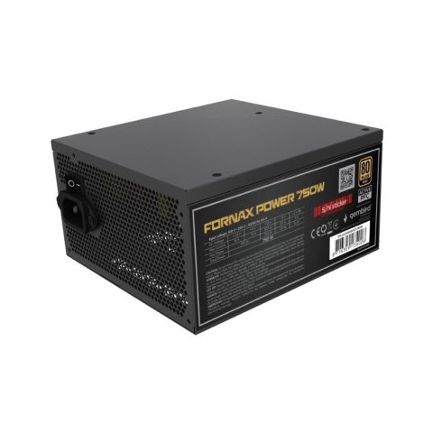 Zasilacz komputerowy Fornax Power 750W aktywny PFC wentylator 12 cm 80+Gold Zasilacz komputerowy Fornax Power 750W aktywny PFC wentylator 12 cm 80+Gold