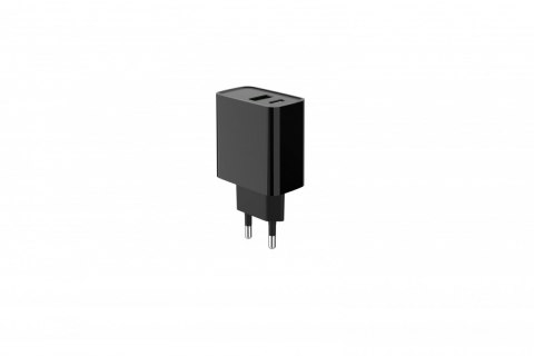 Ładowarka PowerDelivery USB-A USB-C 20W Czarna Ładowarka PowerDelivery USB-A USB-C 20W Czarna