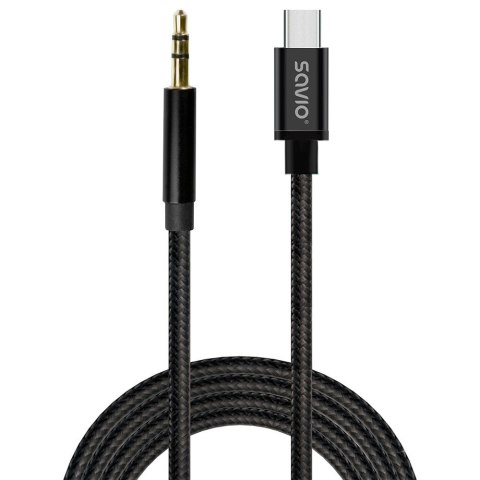 Kabel USB-C do mini-Jack 1m CL-187 Kabel USB-C do mini-Jack 1m CL-187