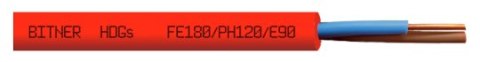 KABEL PPOŻ OGNIOODPORNY BITNER HDGs PH120 300/500V 2x1,5 - 100m KABEL PPOŻ OGNIOODPORNY BITNER HDGs PH120 300/500V 2x1,5 - 100m