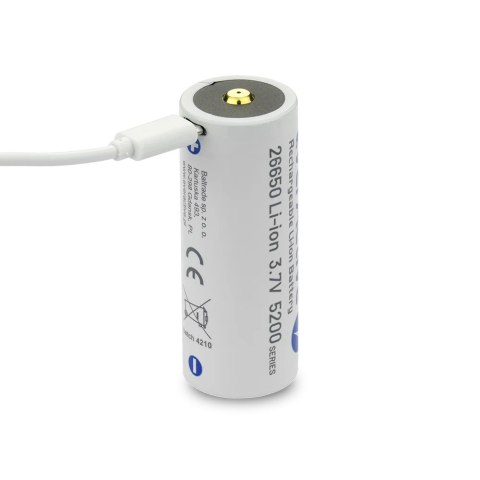 Akumulator 26650 3,7V Li-ion 5200 mAh micro USB Akumulator 26650 3,7V Li-ion 5200 mAh micro USB