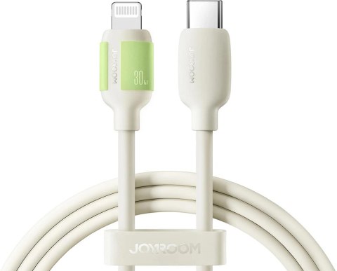 Kabel Joyroom S-A53 30W USB-C - Lightning z fluorescencyjną końcówką 1,2 m - beżowy Kabel Joyroom S-A53 30W USB-C - Lightning z fluorescencyjną końcówką 1,2 m - beżowy