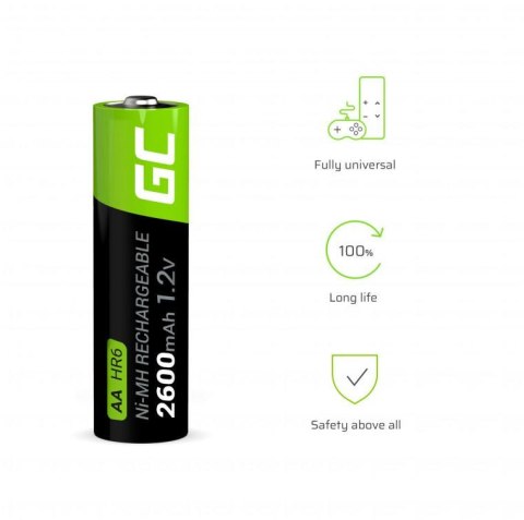 AKUMULATORKI Green Cell 2x AA HR6 2600mAh GR05 AKUMULATORKI Green Cell 2x AA HR6 2600mAh GR05