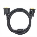 Kabel VGA 15M-15M 1.8 m., czarny pozłacany Kabel VGA 15M-15M 1.8 m., czarny pozłacany