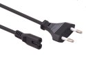Kabel zasilający ósemka 2 pin 3M wtyk EU MCTV-810 Kabel zasilający ósemka 2 pin 3M wtyk EU MCTV-810