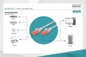 Patch cord U/UTP kat.6 PVC 1m szary Patch cord U/UTP kat.6 PVC 1m szary