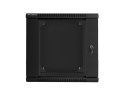 Szafa instalacyjna wisząca dwusekcyjna 19'' 12U 600X600mm czarna Szafa instalacyjna wisząca dwusekcyjna 19'' 12U 600X600mm czarna