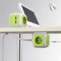 MagicCube poczwórne gniazdko prądowe, 2 wejścia usb 1,4m GB118 MagicCube poczwórne gniazdko prądowe, 2 wejścia usb 1,4m GB118