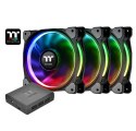 Riing 12 RGB Plus TT Premium Edition 3 Pack (3x120mm, 500-1500 RPM) Riing 12 RGB Plus TT Premium Edition 3 Pack (3x120mm, 500-1500 RPM)