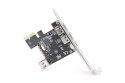 Karta (Kontroler) Firewire (400) PCI Exp., 2xZew. 1xZew.(Mini) IEEE1394a 6pin+Mini,Low Profile,VT6308P Karta (Kontroler) Firewire (400) PCI Exp., 2xZew. 1xZew.(Mini) IEEE1394a 6pin+Mini,Low Profile,VT6308P