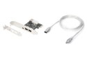 Karta (Kontroler) Firewire (400) PCI Exp., 2xZew. 1xZew.(Mini) IEEE1394a 6pin+Mini,Low Profile,VT6308P Karta (Kontroler) Firewire (400) PCI Exp., 2xZew. 1xZew.(Mini) IEEE1394a 6pin+Mini,Low Profile,VT6308P