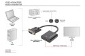 Konwerter/adapter audio-video VGA do HDMI, 1080p FHD, z audio 3.5mm MiniJack Konwerter/adapter audio-video VGA do HDMI, 1080p FHD, z audio 3.5mm MiniJack