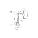 Ramię ścienne do tabletu i iPad 4.7-12,9 regulowane czarne Ramię ścienne do tabletu i iPad 4.7-12,9 regulowane czarne