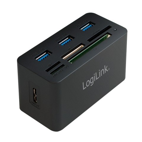 Hub USB 3.0, 3 porty, z czytnikiem kart pamięci Hub USB 3.0, 3 porty, z czytnikiem kart pamięci