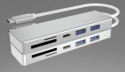 HUB USB 3.0 typu C z 3 portami USB i czytnikiem kart pamięci IB-HUB1413-CR HUB USB 3.0 typu C z 3 portami USB i czytnikiem kart pamięci IB-HUB1413-CR