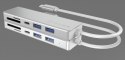 HUB USB 3.0 typu C z 3 portami USB i czytnikiem kart pamięci IB-HUB1413-CR HUB USB 3.0 typu C z 3 portami USB i czytnikiem kart pamięci IB-HUB1413-CR