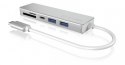 HUB USB 3.0 typu C z 3 portami USB i czytnikiem kart pamięci IB-HUB1413-CR HUB USB 3.0 typu C z 3 portami USB i czytnikiem kart pamięci IB-HUB1413-CR