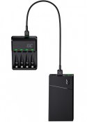 Ładowarka VitalCharger + 4x akumulatory AAA 800mAh Ładowarka VitalCharger + 4x akumulatory AAA 800mAh