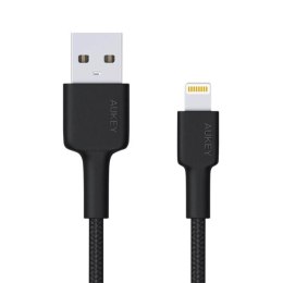 CB-AL05 kabel Lightning - USB-A 2m MFi Apple nylonowy oplot czarny