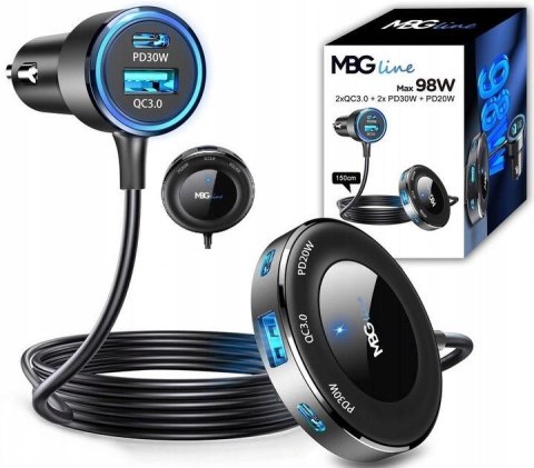 ROZDZIELACZ GNIAZDA ZAPALNICZKI ŁADOWARKA USB PD C78 Pro ROZDZIELACZ GNIAZDA ZAPALNICZKI ŁADOWARKA USB PD C78 Pro