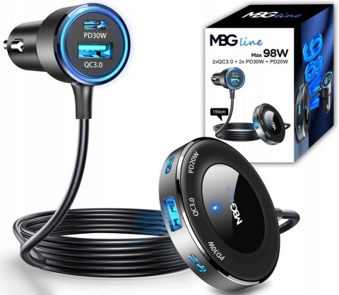 ROZDZIELACZ GNIAZDA ZAPALNICZKI ŁADOWARKA USB PD C78 Pro ROZDZIELACZ GNIAZDA ZAPALNICZKI ŁADOWARKA USB PD C78 Pro