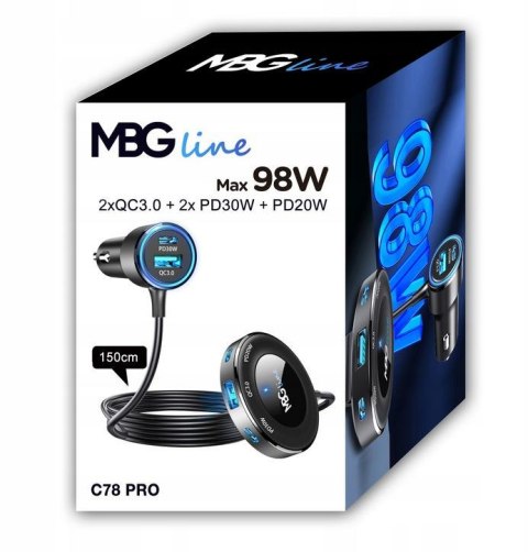 ROZDZIELACZ GNIAZDA ZAPALNICZKI ŁADOWARKA USB PD C78 Pro ROZDZIELACZ GNIAZDA ZAPALNICZKI ŁADOWARKA USB PD C78 Pro