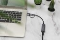 Karta sieciowa przewodowa USB 3.1 Typ C + USB A do 1x RJ45 2.5 Gigabit Ethernet 10/100/1000/2500Mbps Karta sieciowa przewodowa USB 3.1 Typ C + USB A do 1x RJ45 2.5 Gigabit Ethernet 10/100/1000/2500Mbps