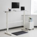 Biurko Ergo Office ER-401W Ręczna regulacja wysokości Białe Biurko Ergo Office ER-401W Ręczna regulacja wysokości Białe