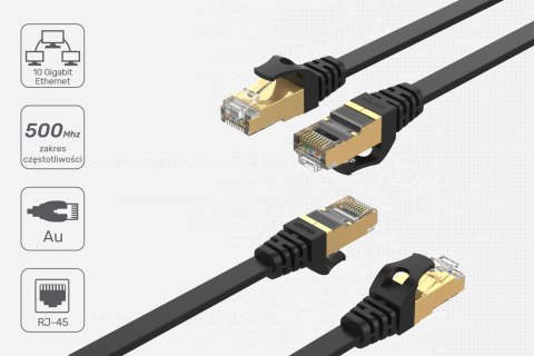 Unitek Kabel sieciowy płaski Ethernet Cat.7 5m Unitek Kabel sieciowy płaski Ethernet Cat.7 5m