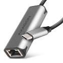 ADE-25RC Karta sieciowa 2.5 Gigabit Ethernet, Realtek 8156, USB-C 3.2 Gen 1, automatyczna instalacja, szara ADE-25RC Karta sieciowa 2.5 Gigabit Ethernet, Realtek 8156, USB-C 3.2 Gen 1, automatyczna instalacja, szara