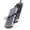 HMC-6M2 Wieloportowy hub USB-C 3.2 Gen 1, slot M.2 SATA + HDMI + GLAN + 2x USB-A + PD 100W HMC-6M2 Wieloportowy hub USB-C 3.2 Gen 1, slot M.2 SATA + HDMI + GLAN + 2x USB-A + PD 100W
