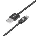 Kabel USB-USB C 1.5m czarny sznurek premium Kabel USB-USB C 1.5m czarny sznurek premium