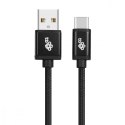 Kabel USB-USB C 1.5m czarny sznurek premium Kabel USB-USB C 1.5m czarny sznurek premium