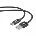 Kabel USB-USB C 1.5m czarny sznurek premium Kabel USB-USB C 1.5m czarny sznurek premium