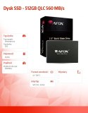Dysk SSD - 512GB QLC 560 MB/s Dysk SSD - 512GB QLC 560 MB/s
