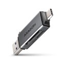 CRE-DAC Czytnik kart zewnętrzny USB3.2 Gen 1 Type-C + Type-A SD/microSD CRE-DAC Czytnik kart zewnętrzny USB3.2 Gen 1 Type-C + Type-A SD/microSD