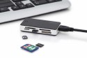 Czytnik kart 5-portowy USB 3.0 SuperSpeed, All-in-one, Czarno-srebrny Czytnik kart 5-portowy USB 3.0 SuperSpeed, All-in-one, Czarno-srebrny