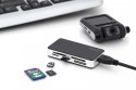 Czytnik kart 5-portowy USB 3.0 SuperSpeed, All-in-one, Czarno-srebrny Czytnik kart 5-portowy USB 3.0 SuperSpeed, All-in-one, Czarno-srebrny