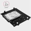 RHD-435 Ramka metalowa do montażu 4x 2.5" HDD (2x 2.5" HDD/SSD & 1x 3.5" HDD) w pozycji 5.25" Czarna RHD-435 Ramka metalowa do montażu 4x 2.5" HDD (2x 2.5" HDD/SSD & 1x 3.5" HDD) w pozycji 5.25" Czarna