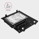 RHD-435 Ramka metalowa do montażu 4x 2.5" HDD (2x 2.5" HDD/SSD & 1x 3.5" HDD) w pozycji 5.25" Czarna RHD-435 Ramka metalowa do montażu 4x 2.5" HDD (2x 2.5" HDD/SSD & 1x 3.5" HDD) w pozycji 5.25" Czarna