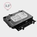 RHD-435 Ramka metalowa do montażu 4x 2.5" HDD (2x 2.5" HDD/SSD & 1x 3.5" HDD) w pozycji 5.25" Czarna RHD-435 Ramka metalowa do montażu 4x 2.5" HDD (2x 2.5" HDD/SSD & 1x 3.5" HDD) w pozycji 5.25" Czarna