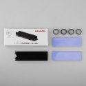 CLR-M2L10 Chłodnica aluminiowa pasywna do dysku M.2 SSD, ALU korpus, silikonowe silikonowe podkładki termiczne, wysokość 10mm CLR-M2L10 Chłodnica aluminiowa pasywna do dysku M.2 SSD, ALU korpus, silikonowe silikonowe podkładki termiczne, wysokość 10mm