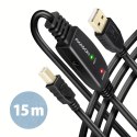 ADR-215B USB 2.0 A-M -> B-M aktywny kabel połączeniowy/wzmacniacz 15m ADR-215B USB 2.0 A-M -> B-M aktywny kabel połączeniowy/wzmacniacz 15m