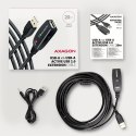 ADR-220 USB 2.0 A-M -> A-F aktywny kabel przedłużacz/wzmacniacz 20m ADR-220 USB 2.0 A-M -> A-F aktywny kabel przedłużacz/wzmacniacz 20m