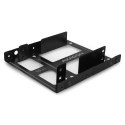 RHD-225 Ramka metalowa do montażu 2 x 2.5" w pozycji 3.5" Czarna RHD-225 Ramka metalowa do montażu 2 x 2.5" w pozycji 3.5" Czarna