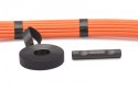 Taśma rzepowa do okablowania strukturalnego, szerokość 20 mm, rolka 10 m, Czarna Taśma rzepowa do okablowania strukturalnego, szerokość 20 mm, rolka 10 m, Czarna