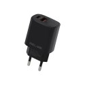Ładowarka sieciowa 20W USB-C + USB-A czarna Ładowarka sieciowa 20W USB-C + USB-A czarna